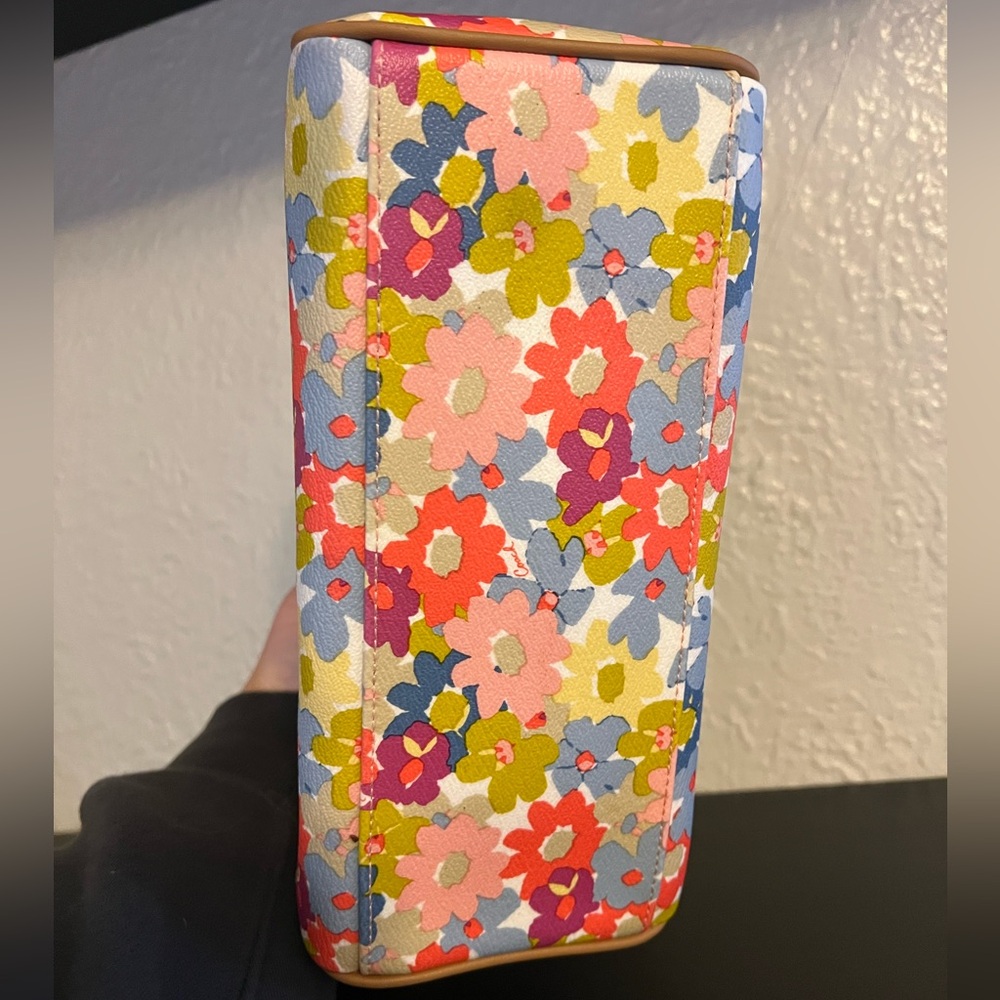 Coach Floral Satchel - Pink, Yellow, Blue, Red - Picture 7 of 8